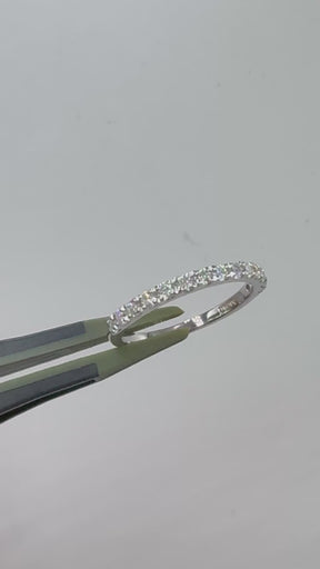 K10 モアサナイトハーフエタニティリング